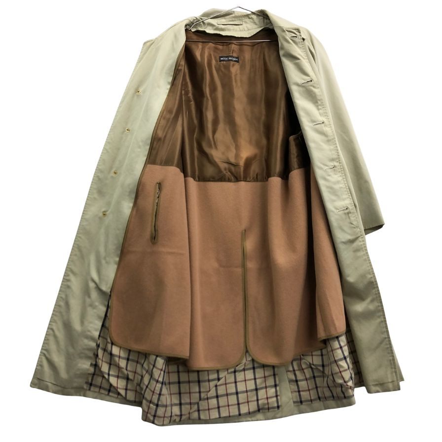 中古◆ブルックスブラザーズ バルカラーコート 80S 英国製 ベージュ メンズ サイズ38 Brooks Brothers vintage 【AFA3】