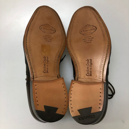 チャーチ チェットウィンド フルブローグ カーフ ダークブラウン サイズ6ハーフ Church ビジネスシューズ 約24.5cm【LA】【中古】