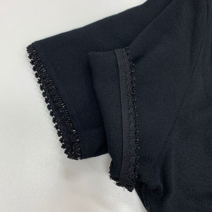 中古■フォクシー 綿100%カットソー ブラック サイズ40 FOXEY 【AFB4】