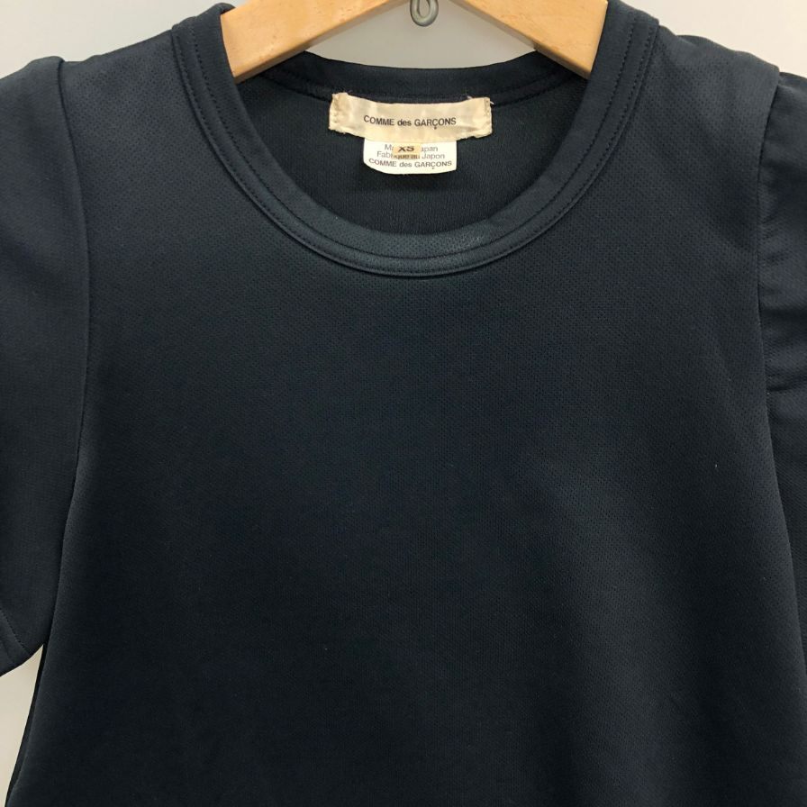 美品◆コムデギャルソン レディース Tシャツ GA-T014 AD2017 日本製 サイズXS ブラック COMME des GARCONS 【AFB39】