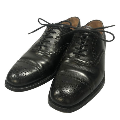 ジョセフ チーニー ウィルフレッド BEAMS F別注品 セミブローグ ブラック サイズUK7  JOSEPH CHEANEY WILFRED 約25.5cm【AFD14】