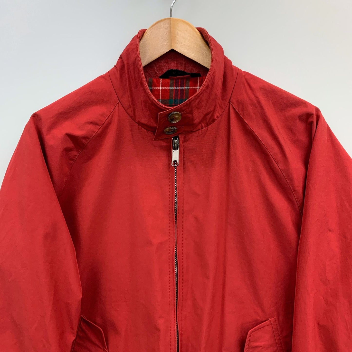 美品◆バラクータ G4 ハリントンジャケット レッド メンズ サイズ36 BARACUTA 【AFB16】