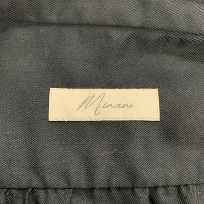 中古◆南シャツ バンドカラーシャツ 長袖 ポリエステル 日本製 ネイビー メンズ サイズ表記なし MINAMI SHIRTS 【AFB20】