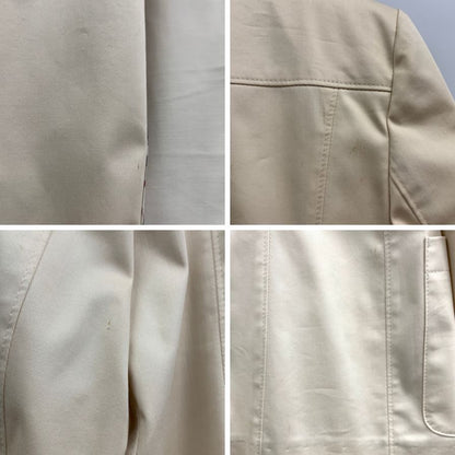 中古◆バーバリーロンドン テーラード ジャケット レディース アイボリー系 サイズ42 BURBERRY LONDON 【AFB35】