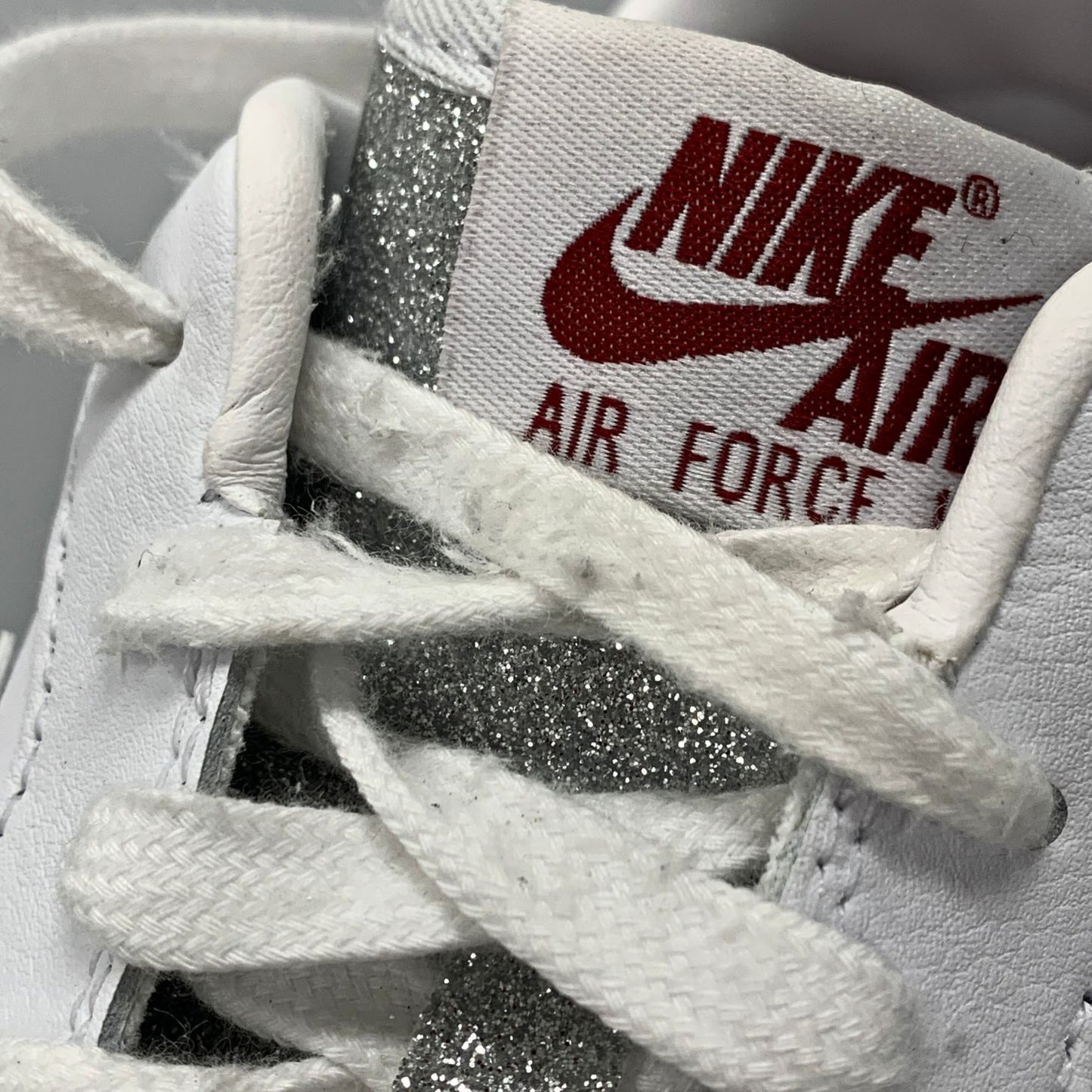 ナイキ エアフォースワン HQ3461-191 ラメ レディース ホワイト サイズ29cm NIKE 約29.0cm【AFD3】