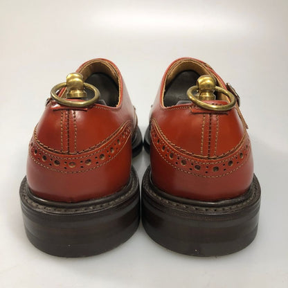 トリッカーズ モーガン レザーシューズ ダブルモンク ストラップ W7867 ブラウン メンズ サイズ7 Tricker‘s MORGAN ブーツ 約25.5cm【LA】【中古】