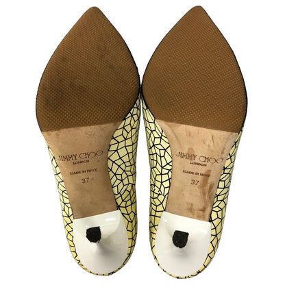 ジミーチュウ パンプス ハイヒール 総柄 レディース サイズ37 JIMMY CHOO 約24.5cm【AFC36】