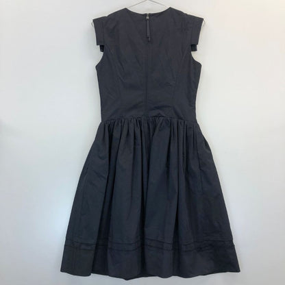 美品◆フォクシーニューヨーク ワンピース ノースリーブ エアリー 26608 ポリエステル ダークネイビー レディース サイズ40 FOXEY NEW YORK 【AFB35】