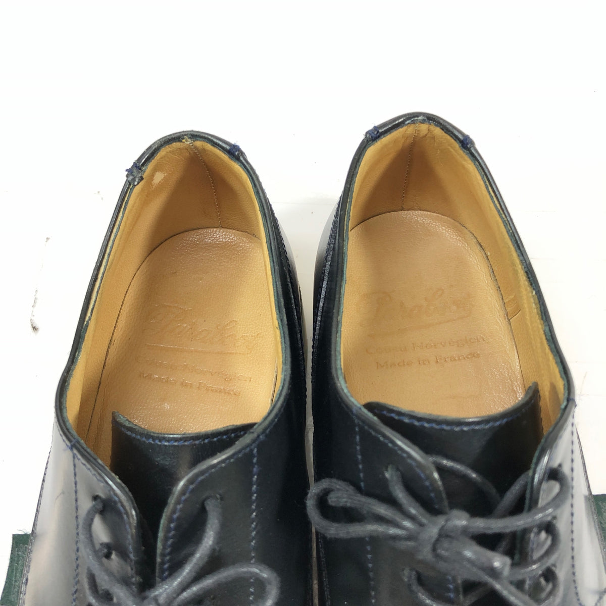 パラブーツ シャンボード Uチップ カーフレザー メンズ サイズ5.5 ネイビー PARABOOT 約24.5cm【TMP1】
