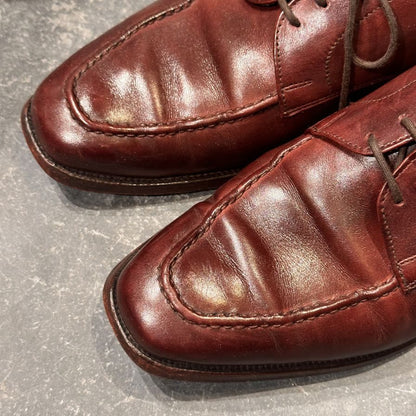 クロケット＆ジョーンズ レザーシューズ  バーニーズ別注 8311 バーニッシュカーフ バーガンディサイズUK6.5D メンズ CROCKETT&JONES ビジネスシューズ 約25.0cm【LA】【中古】