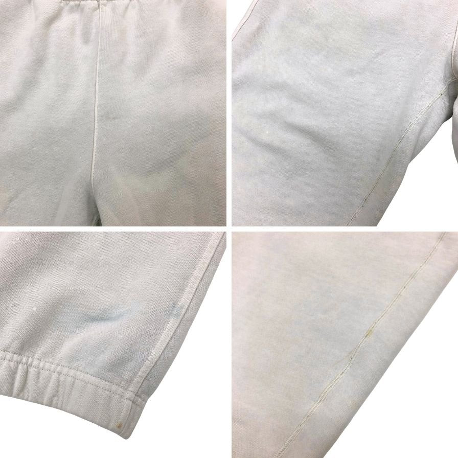 ナイキ ステューシー スウェット パンツボックスロゴ メンズ サイズ S ホワイト系 NIKE STUSSY 【AFB34】