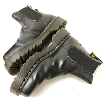 ドクターマーチン サイドゴアブーツ レザー スクエア 2976 BEX SQUARED ブラック UK6 Dr.Martens 約25.0cm【AFD2】