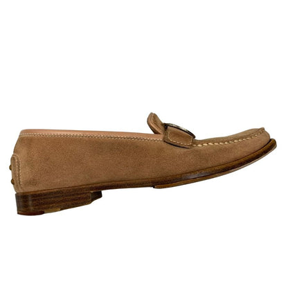 トッズ ドライビングシューズ スエード ベージュ サイズ36 レディース TOD'S 約22.5cm【AFC8】