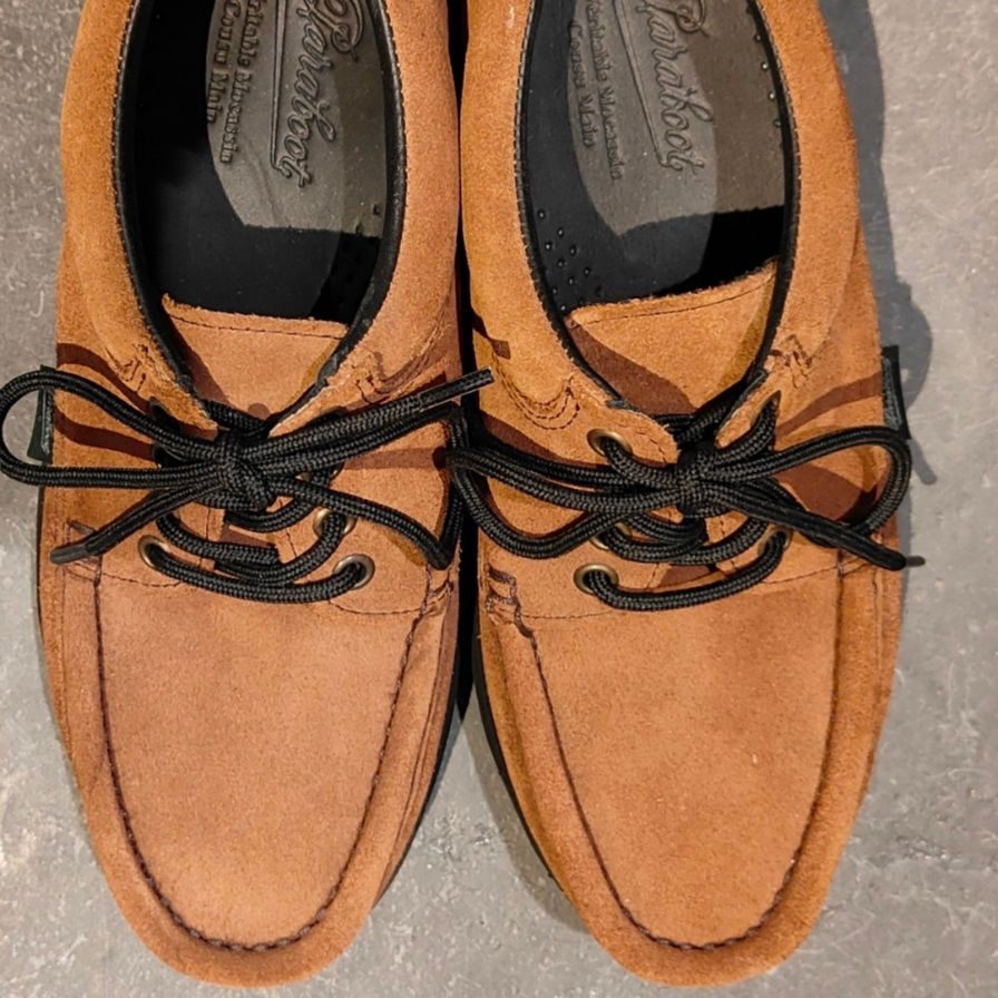 パラブーツ レザーシューズ ティエール モカシン スエード ブラウン メンズ サイズUK5 PARABOOT ビジネスシューズ 約23.5cm【LA】【中古】