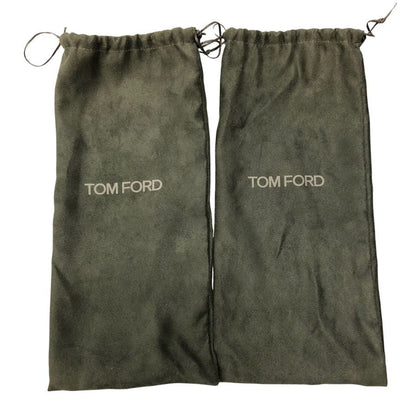 トムフォード シューズ ローファー スリッポン チェーン エナメル サイズ 9 ブルー系 TOM FORD 約27.0cm【AFC7】