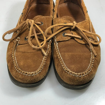 ユナイテッドアローズ デッキシューズ モカシン スエード ブラウン メンズ サイズ8.5 UNITED ARROWS 約26.5cm【AFC53】