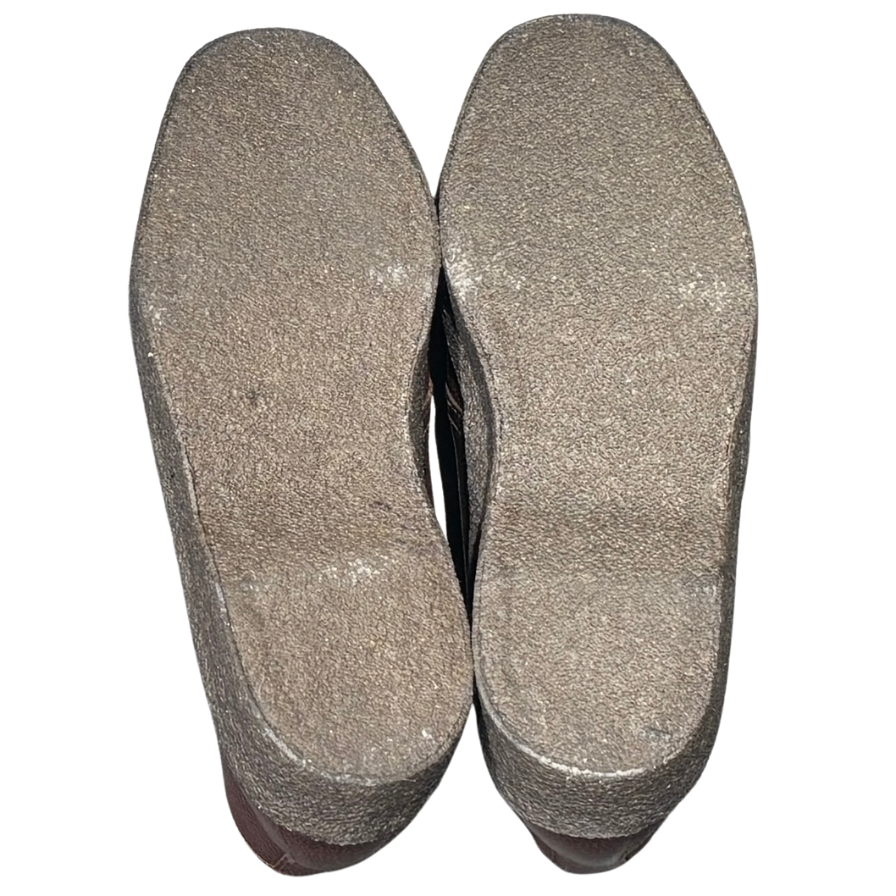 サンダース チャッカブーツ 9877WG ブリットチャッカ グレインレザー  クレープソール ブラウン メンズ サイズ6.5 SANDERS Brti Chukka ブーツ 約25.0cm【LA】【中古】