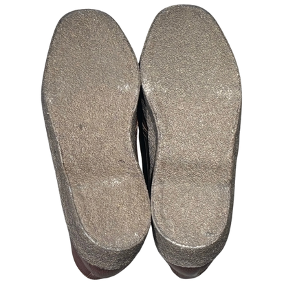 サンダース チャッカブーツ 9877WG ブリットチャッカ グレインレザー  クレープソール ブラウン メンズ サイズ6.5 SANDERS Brti Chukka ブーツ 約25.0cm【LA】【中古】