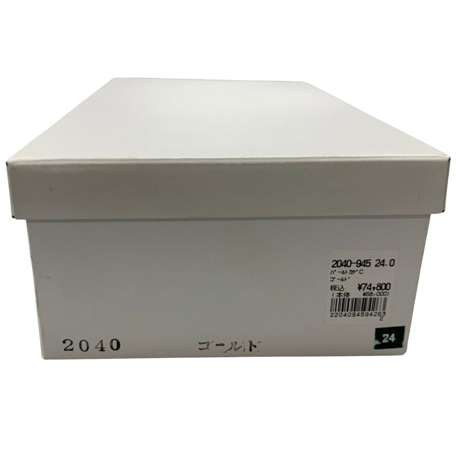 新宿屋 レザーサンダル パールトカゲ 2040-945 24.0cm レディース ゴールド shinjukuya 約24.0cm【7-14】