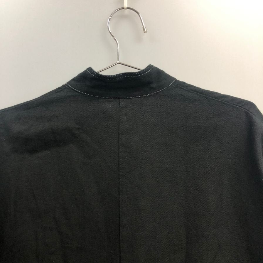 美品◆デルタ BP シャツジャケット アウター コットン100% メンズ チェコサイズ56 ブラック DELTA BP 【AFB19】
