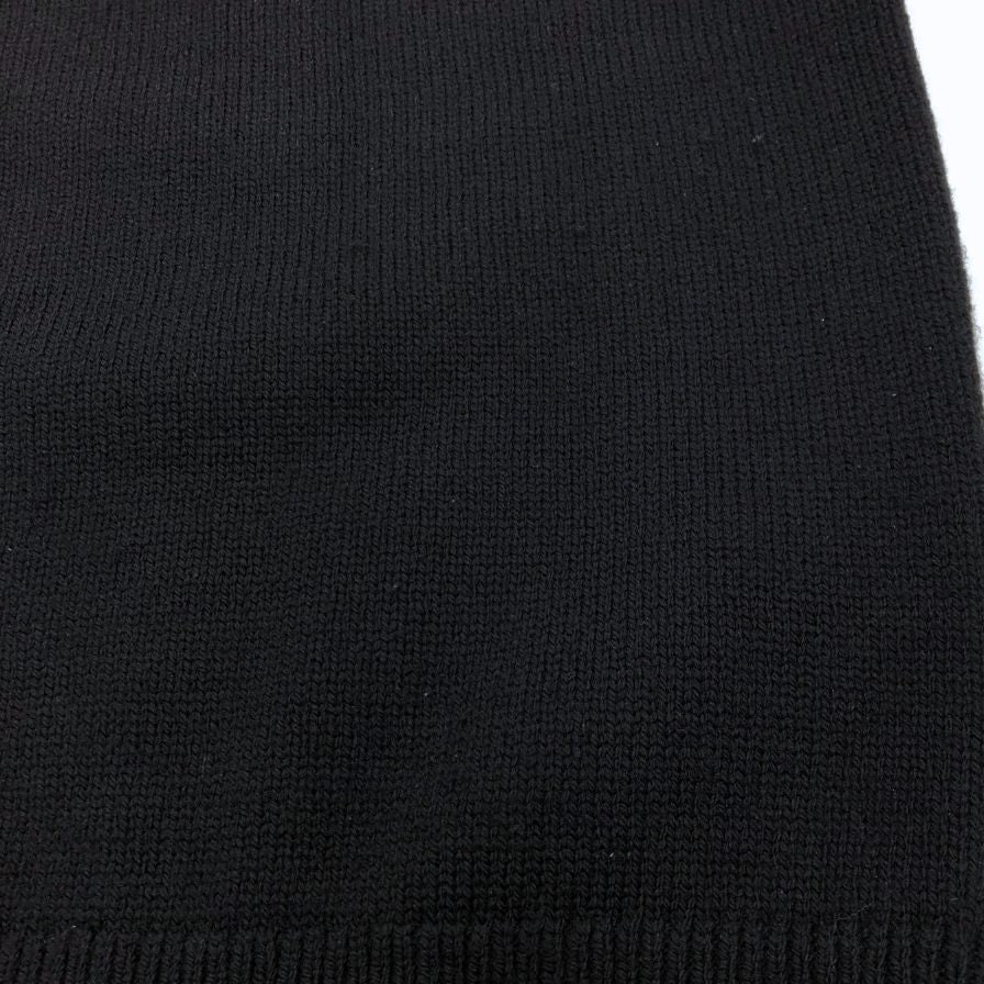 中古◆米富 ニット セーター ウール カシミア クルーネック ハイゲージ ブラック メンズ サイズ2 THIS IS A SWEATER yonetomi 【AFB4】