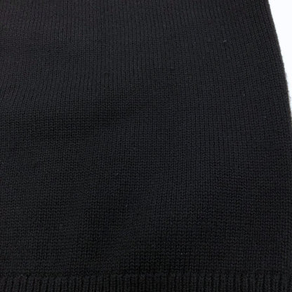中古◆米富 ニット セーター ウール カシミア クルーネック ハイゲージ ブラック メンズ サイズ2 THIS IS A SWEATER yonetomi 【AFB4】
