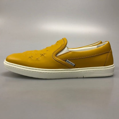 ジミーチュウ スリッポン スニーカー イエロー エンボス サイズ41 メンズ JIMMY CHOO 約26.0cm【AFD5】