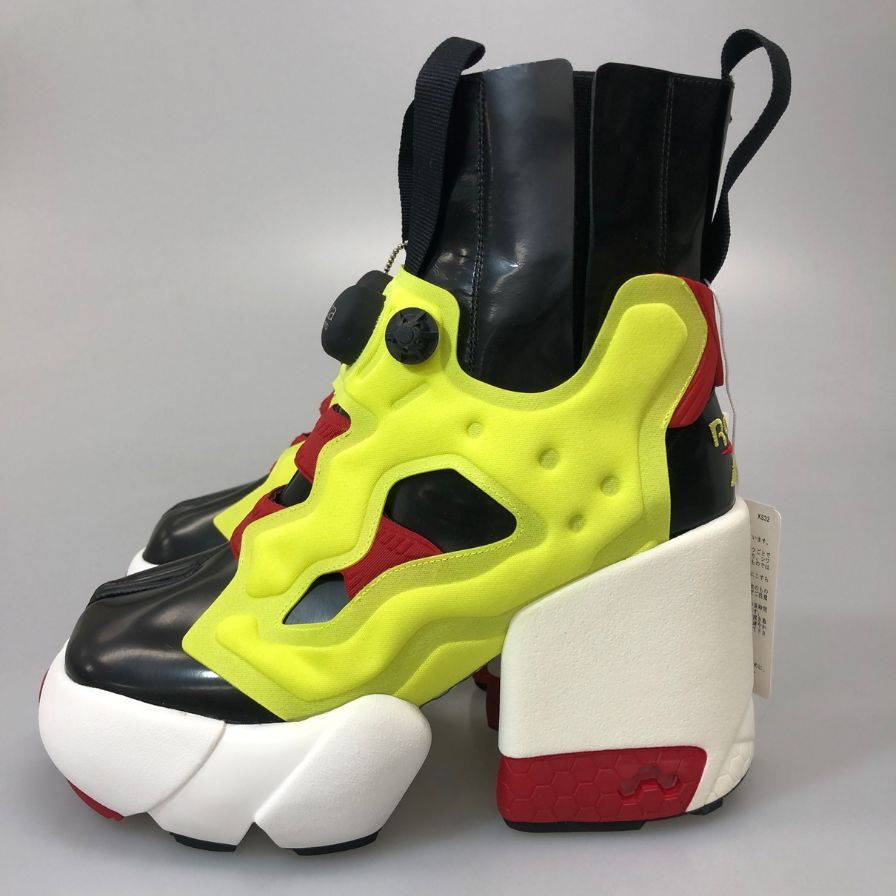 メゾンマルジェラ リーボック スニーカー Tabi Instapump Fury Hi S34WU0023 イエロー系 レディース サイズ35 Maison Margiela Reebok 約21.5cm【AFD8】