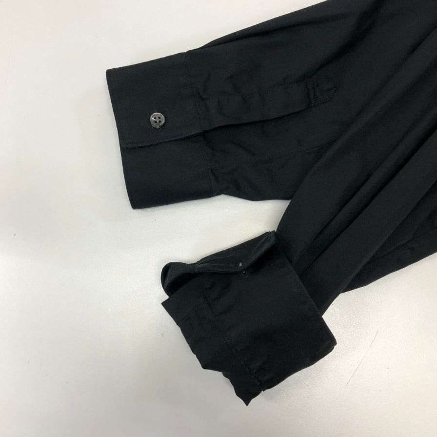 中古◆コムデギャルソンシャツ コットンポプリン レギュラーカラー シャツ FZ-B011 メンズ サイズXL ブラック COMME des GARONS SHIRT 【AFB41】