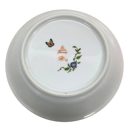 エルメス シエスタ ディーププレート 花柄 総柄 約19.5㎝ HERMES【AFI28】【中古】