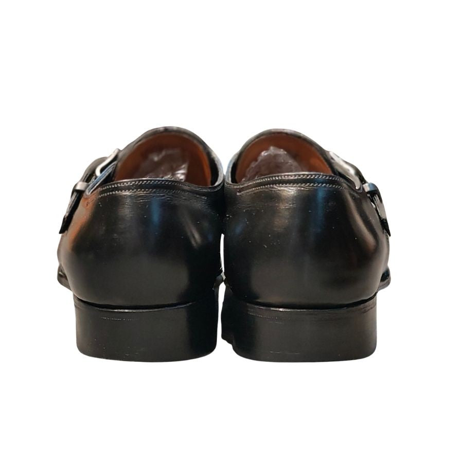 ジョンロブ レザーシューズ マッタ2 シングルモンクストラップ メンズ サイズUK9.5EE 7000ラスト ブラック JOHN LOBB MATTA2 ビジネスシューズ 約28.0cm【LA】【中古】