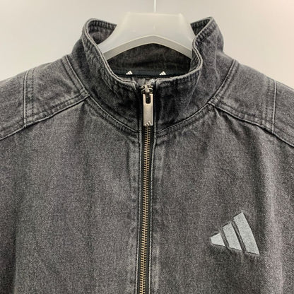 極美品◆アディダス デニムジャケット KV8344 サイズM ブラック メンズ adidas 【AFB34】