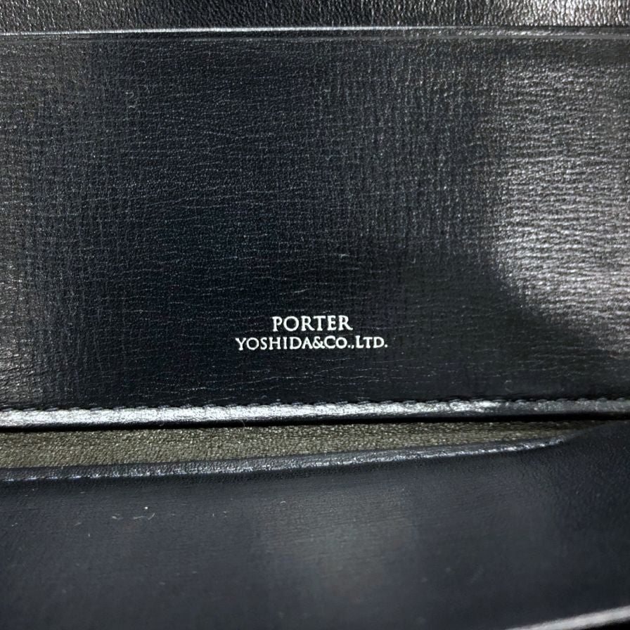 ポーター 長財布 L字ファスナー レザー ブラック メンズ PORTER【AFI6】