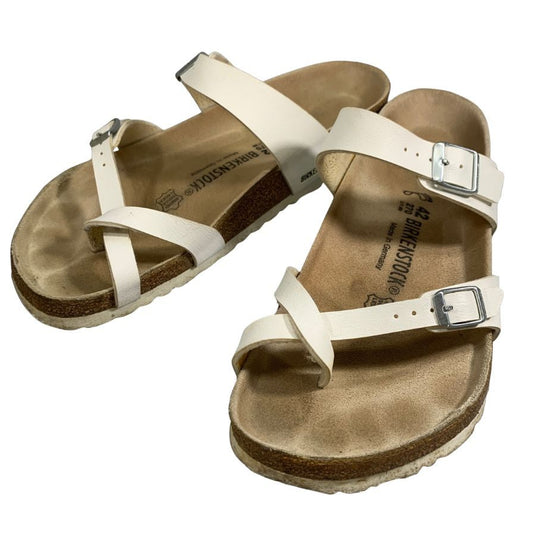 ビルケンシュトック サンダル クロスベルト MAYARI メンズ サイズ42 ホワイト Birkenstock 約27.0cm【AFC33】