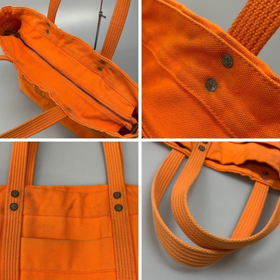 ポロ ラルフローレン トートバッグ ビッグ ポニー 刺繍 キャンバス オレンジ ブルー POLO RALPH LAUREN【AFE8】