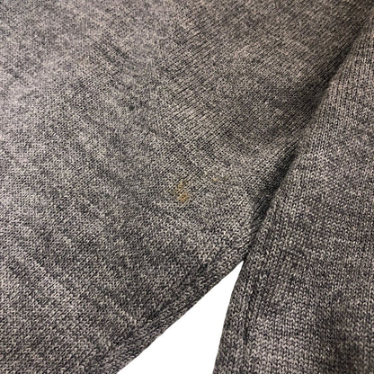 中古◆ザノーネ ウール Vネックニット グレー ウール100% サイズ46 メンズ  ZANONE 【AFB44】
