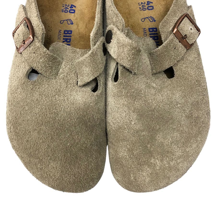 ビルケンシュトック サンダル 0560771 ボストン スエード ベージュ サイズ26 メンズ BIRKENSTOCK 約26.0cm【AFD3】