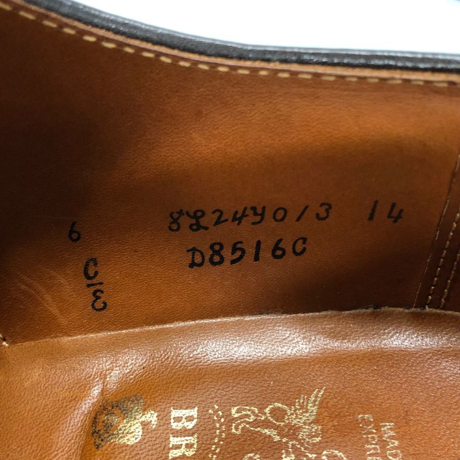 オールデン ブローグ別注 D85160 外羽根 キャップトゥ― コードバン メンズ サイズ US6 ダークブラウン  ALDEN ビジネスシューズ 約24.0cm【LA】【中古】