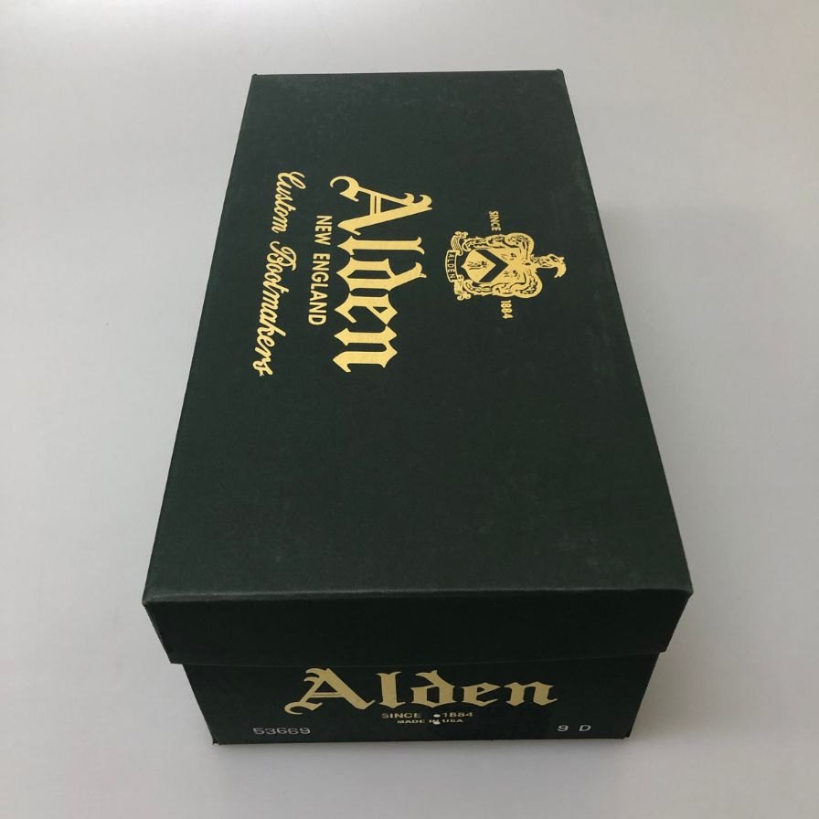 オールデン 53669 ビームス別注 プレーントゥ コードバン ミリタリーラスト ブラック サイズUS9D ALDEN ビジネスシューズ 約27.0cm【LA】【中古】