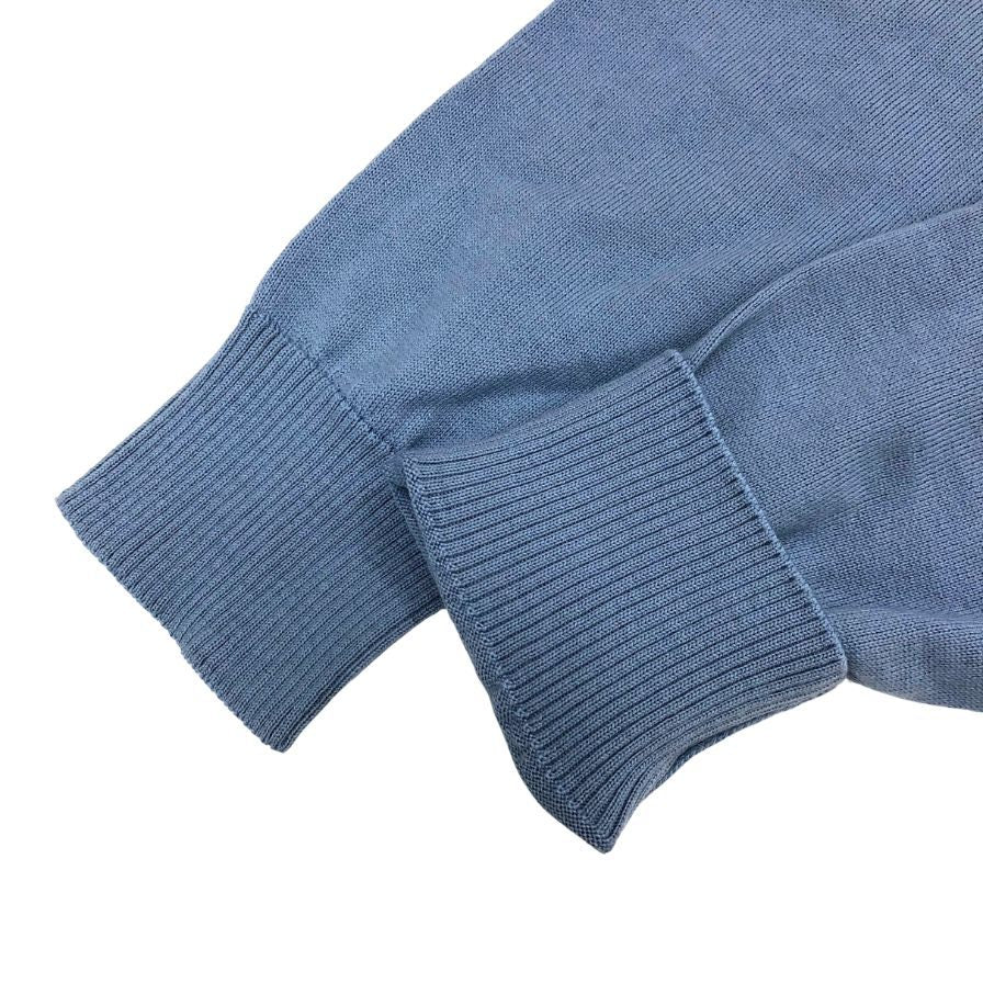 美品◆ストーンアイランド クール ネック ニット ウール サイズXL ブルー  メンズ  STONE ISLAND 【AFB24】