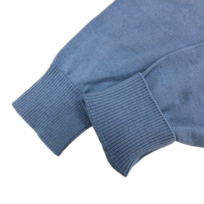 美品◆ストーンアイランド クール ネック ニット ウール サイズXL ブルー  メンズ  STONE ISLAND 【AFB24】
