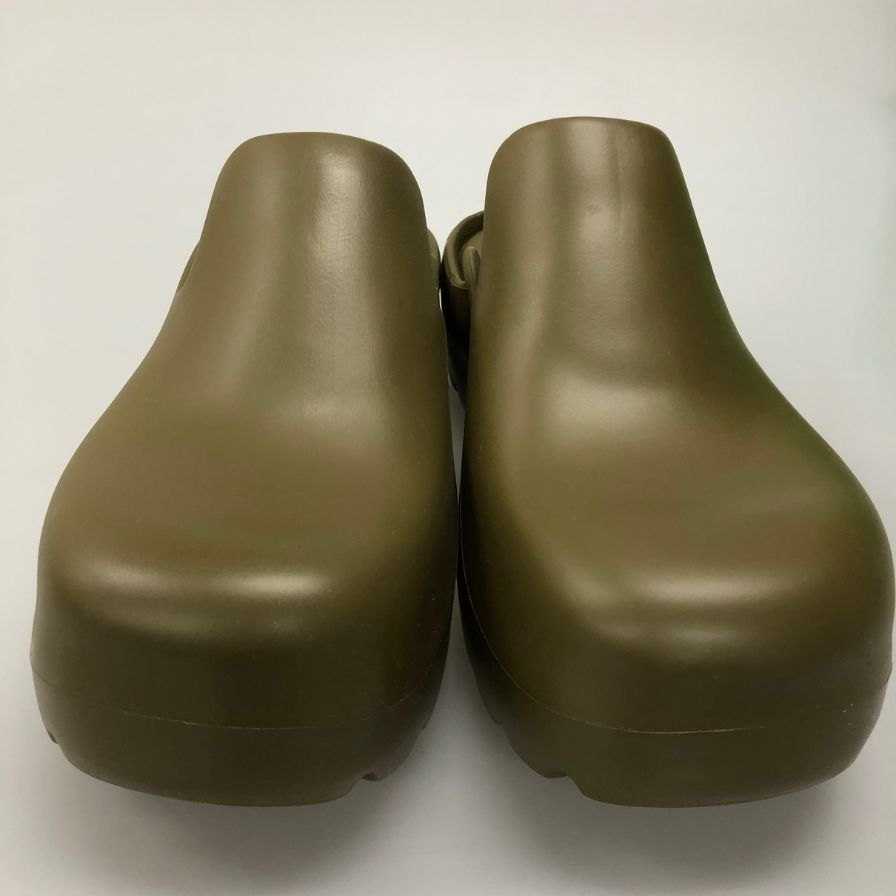 ボッテガヴェネタ サンダル フラッシュ スリッパ ラバー グリーン系 メンズ サイズ43 BOTTEGA VENETA 約28.0cm【AFD15-2】