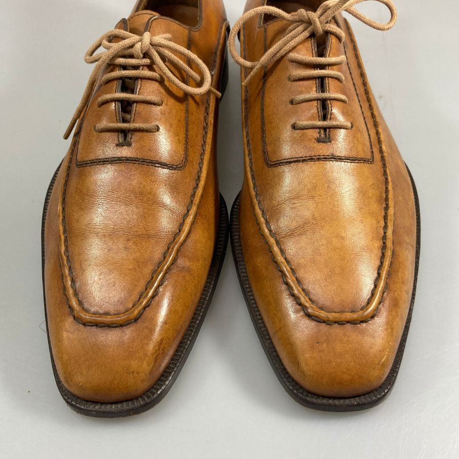ビューティフルシューズ Uチップ レザーシューズ ライトブラウン サイズ不明 A. Beauty Shoes 約不明cm【AFC32】