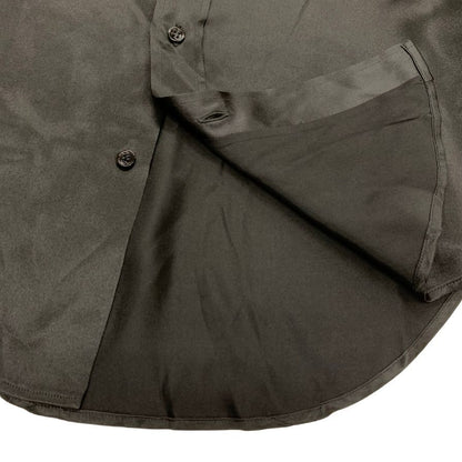 美品◆ディオール 長袖 ドレス シルク シャツ 20ss グレー メンズ サイズ38 DIOR 【AFB43】