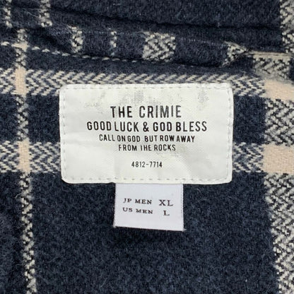 中古◆クライミー  チェック ネルシャツ メンズ サイズXL ネイビー THE CRIMIE 【AFB15】