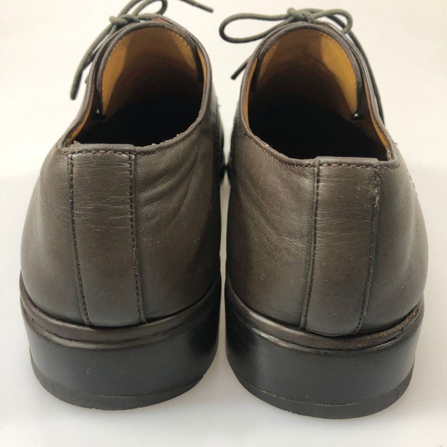 バリー Uチップ ダービー カーフ ロゴ刻印 ブラウン サイズUS10.5EEE BALLY 約28.5cm【YB4】