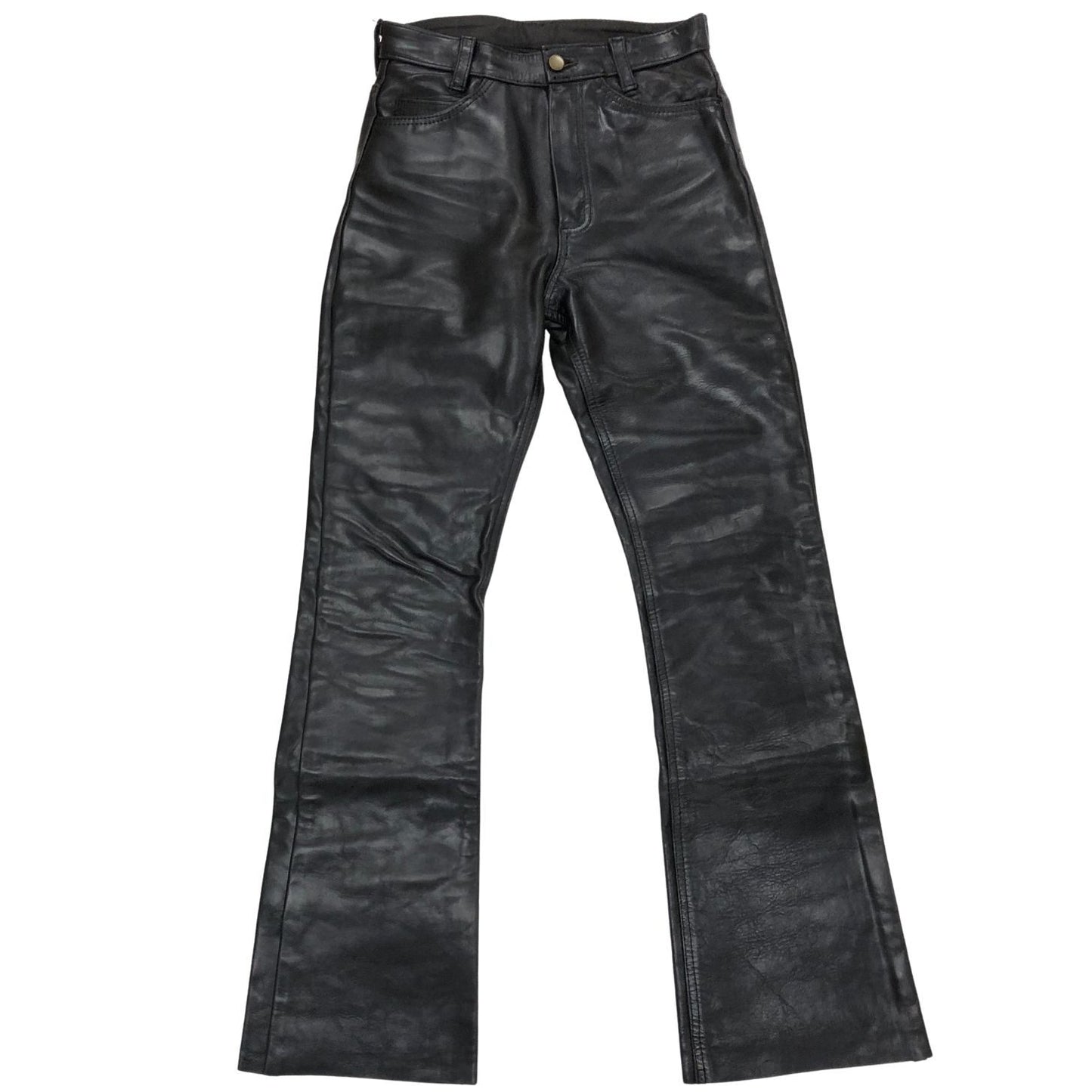 バンソン レザーパンツ ブーツカット ホースハイド MADE IN USA メンズ サイズ30 ブラック VANSON 【AFA21】