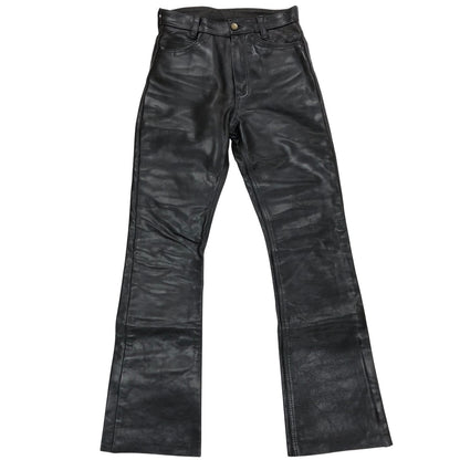 バンソン レザーパンツ ブーツカット ホースハイド MADE IN USA メンズ サイズ30 ブラック VANSON 【AFA21】