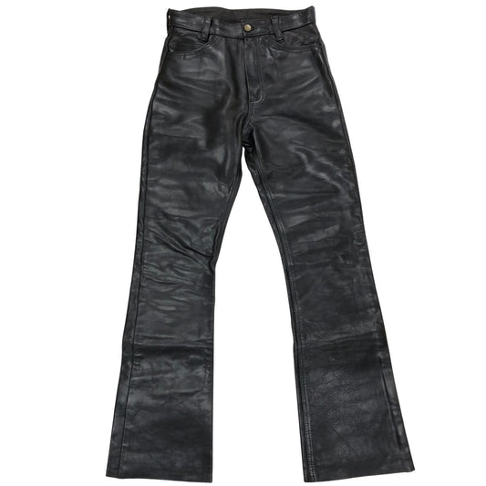 バンソン レザーパンツ ブーツカット ホースハイド MADE IN USA メンズ サイズ30 ブラック VANSON 【AFA21】