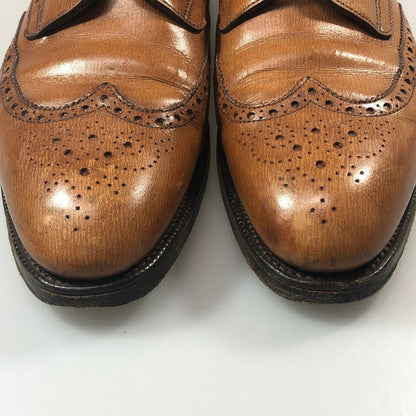 エドワードグリーン レザーシューズ サンドリンガム フルブローグ メンズ ブラウン サイズ7D EDWARD GREEN ビジネスシューズ 約25.5cm【LA】【中古】